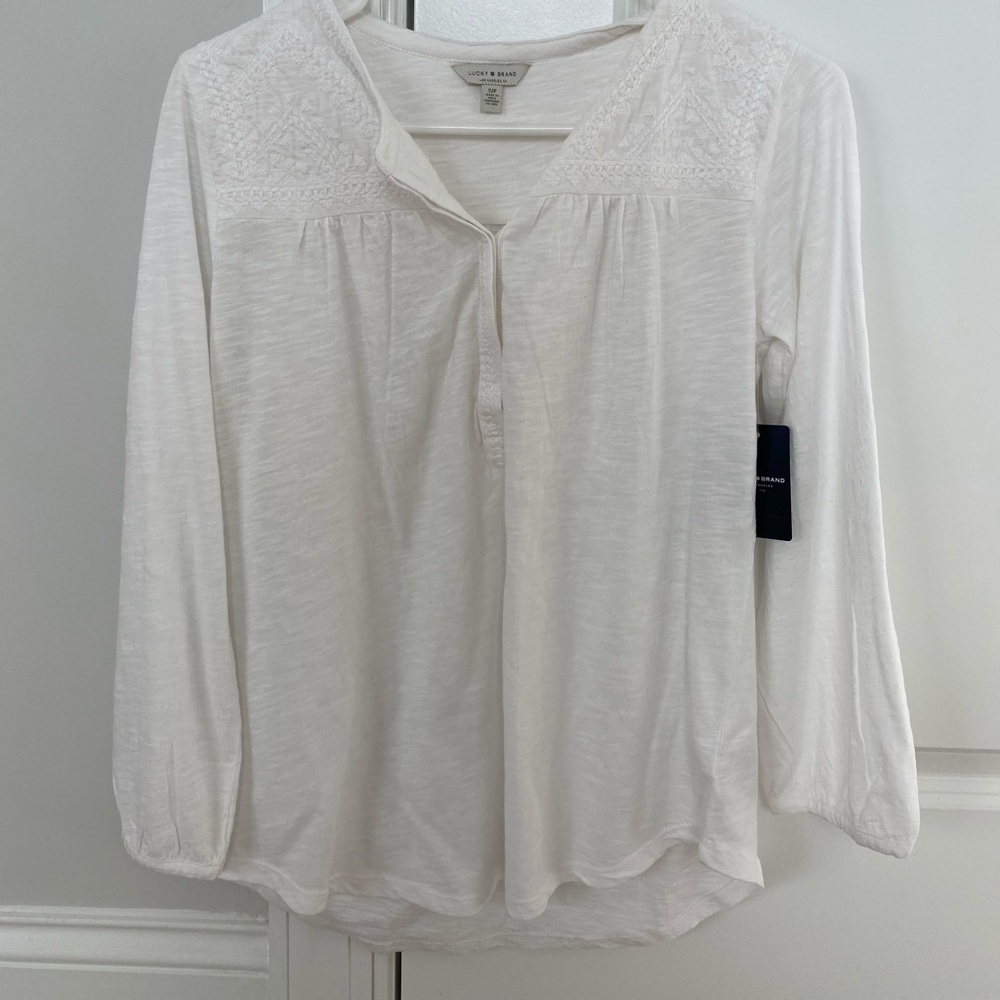 Lucky Brand white blouse